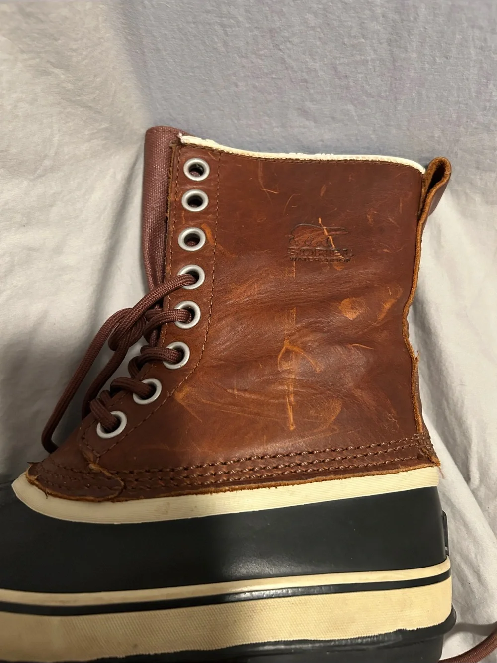 Sorel Brown and Black Women's Waterproof Duck Boots